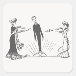 Pegatina Cuadrada Magnetismo animal -