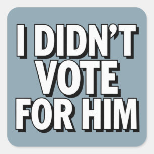 Pegatina Cuadrada MAHA vuelve a hacer patriótico a Estados Unidos sa