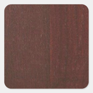 Pegatina Cuadrada MAHOGANY Wood Finish COMPRAR Blank Blanche add TEX