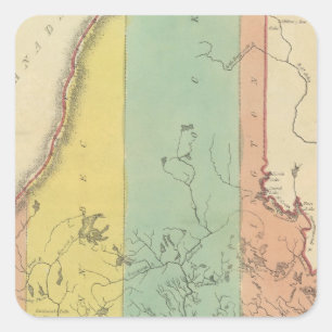 Pegatina Cuadrada Maine 10