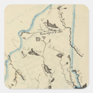 Pegatina Cuadrada Maine 11