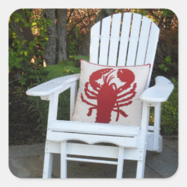 Pegatina Cuadrada Maine Summer