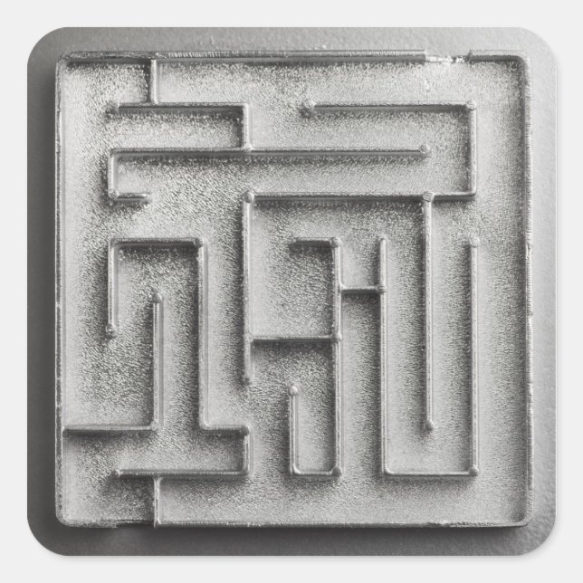 Pegatina Cuadrada Maíz de plata (Anverso)