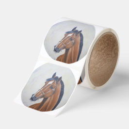 Pegatina Cuadrada Majestic Horse Portrait T-Shirt