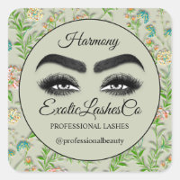 Makeup Eyelash SPA Cleaner Mint Floral Green