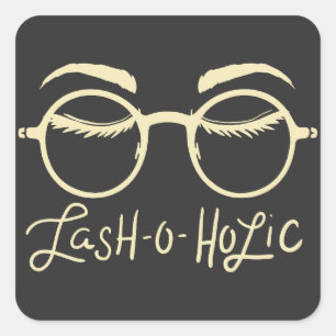 Pegatina Cuadrada MAKEUP: Lash-O-Holic