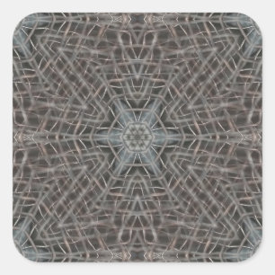Pegatina Cuadrada Malla Metalizado metálica