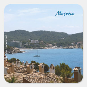 Pegatina Cuadrada Mallorca