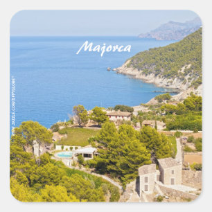 Pegatina Cuadrada Mallorca