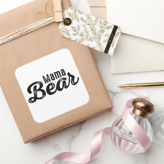 Pegatina Cuadrada Mama Bear (Regalar)