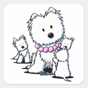 Pegatina Cuadrada Mamás y Copas