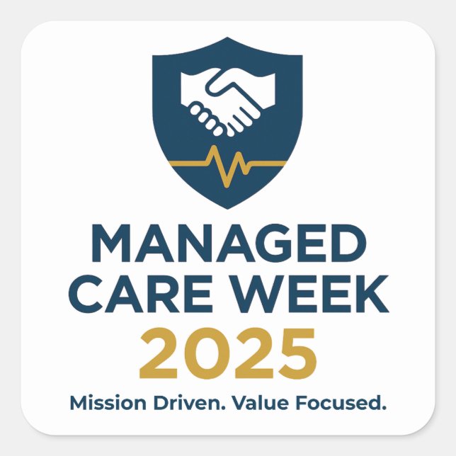 Pegatina Cuadrada Managed Care Week 2025 - Sticker Sheet (20) (Anverso)