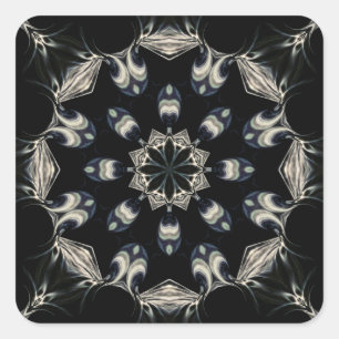 Pegatina Cuadrada Mandala elegante