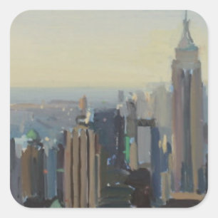 Pegatina Cuadrada Manhattan Panorama 2012