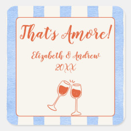 Pegatina Cuadrada Mano caprichosa a la moda