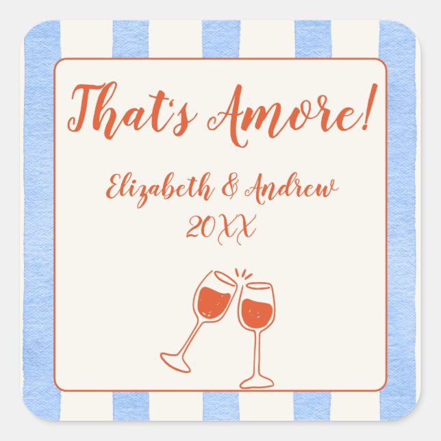 Pegatina Cuadrada Mano caprichosa a la moda (Anverso)