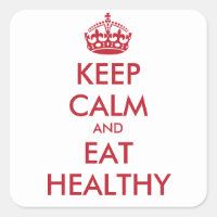 MANTENER CALMA Y COMER SALUDABLE - texto personali