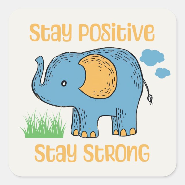 Pegatina Cuadrada Manténganse firmes (Anverso)