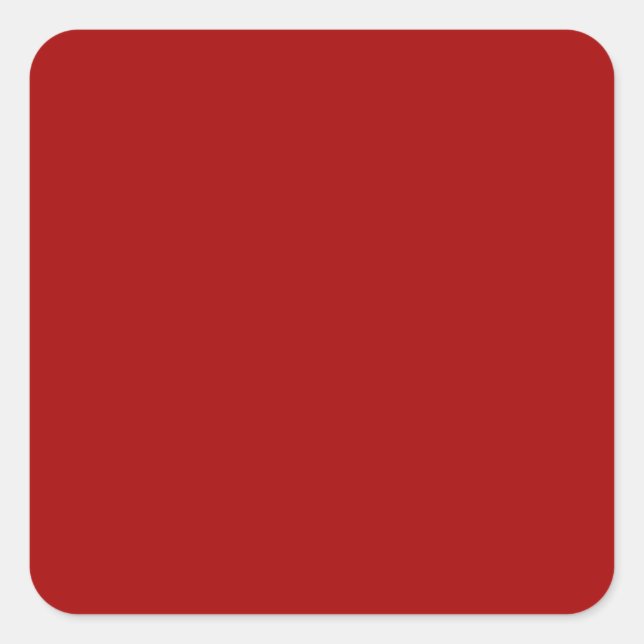 Pegatina Cuadrada Manzana negra de manzana roja (Anverso)