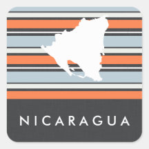 Mapa de Nicaragua: franjas modernas