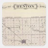 Mapa del condado de Benton