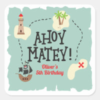 Mapa del Tesoro Pirata Cumpleaños