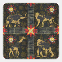 Mapa Mundial Safari Rojo Azul Dorado Animales Afri