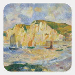 Pegatina Cuadrada Mar y acantilados