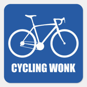 Pegatina Cuadrada Maravilla de ciclismo