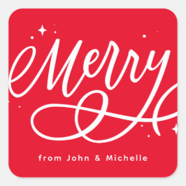 Pegatina Cuadrada Maravilloso guiño a las festividades del ferry