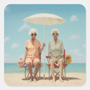 Pegatina Cuadrada Marbella