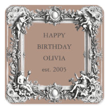 Marco de desplazamiento victoriano personalizado -