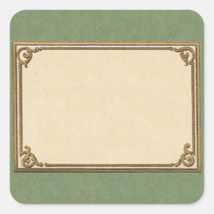 Pegatina Cuadrada Marco de principios del siglo XX