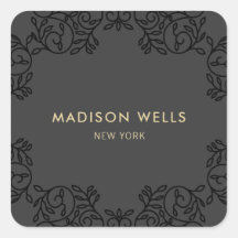 Marco ordenado negro de Moda elegante