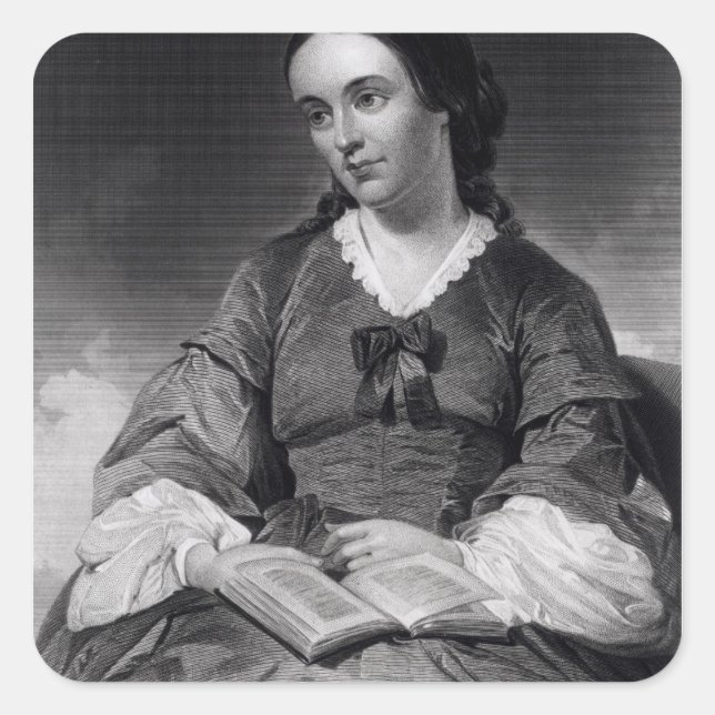 Pegatina Cuadrada Margaret Fuller (Anverso)