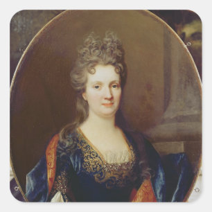 Pegatina Cuadrada Margarita Arouet, c.1700 de Marie
