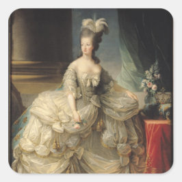 Pegatina Cuadrada María Antonieta Reina de Francia, 1779