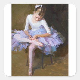 Pegatina Cuadrada Maria Molodykh, Ballerina 2007