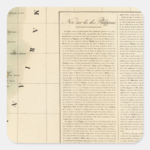 Pegatina Cuadrada Mariana Island Oceanía ningunos 5