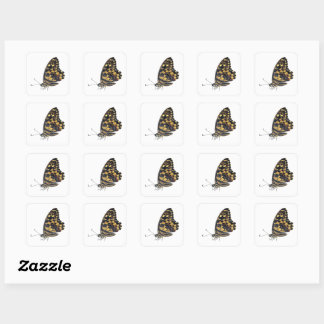 Pegatina Cuadrada Mariposa grande,