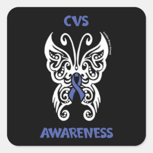 Pegatina Cuadrada Mariposa/Tribal...CVS