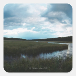 Pegatina Cuadrada Mariscos de sal