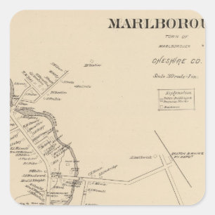 Pegatina Cuadrada Marlborough PO