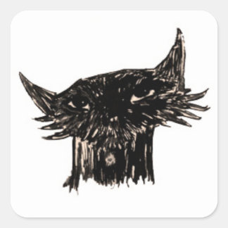 Pegatina Cuadrada Marley Fish Personalizado Head