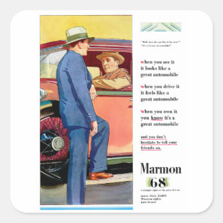 Pegatina Cuadrada Marmon 68