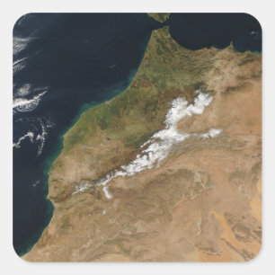 Pegatina Cuadrada Marruecos