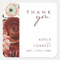 Marsala Autumn Floral | White Gracias Boda