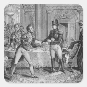 Pegatina Cuadrada Marshal Pierre Francois Joseph Lefebvre