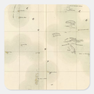 Pegatina Cuadrada Marshall Islands Oceanía ningunos 10