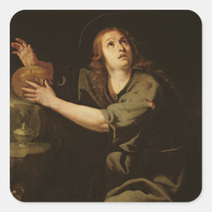 Pegatina Cuadrada Mary Magdalene